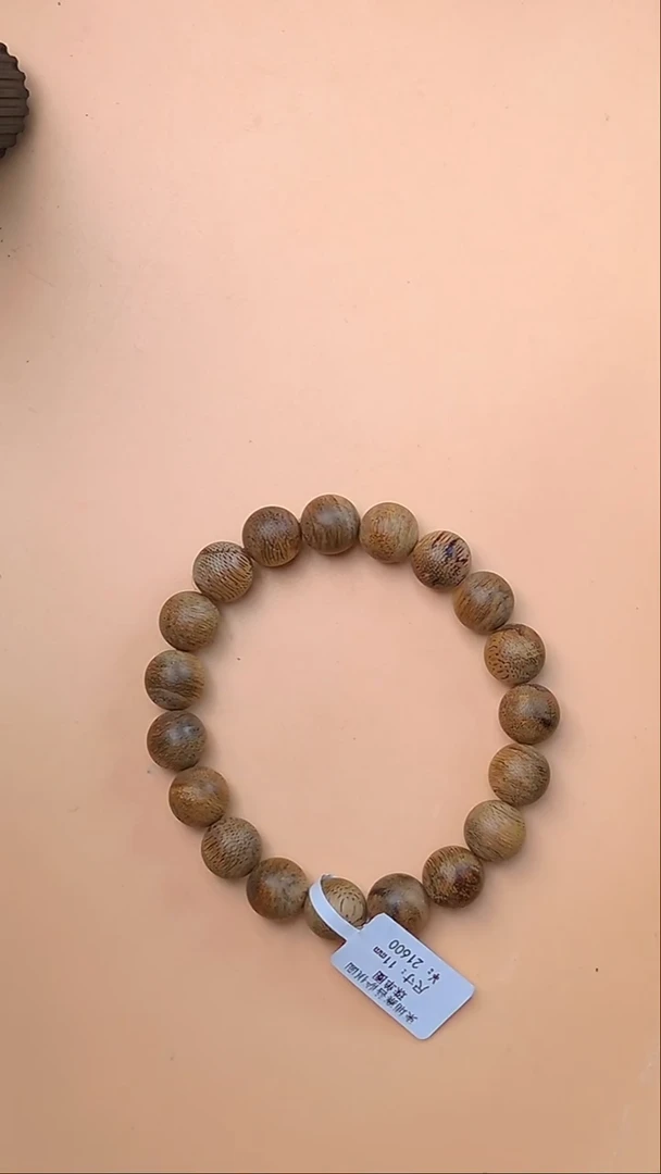 沉香手串柬埔寨菩萨棋单圈11mm  3138