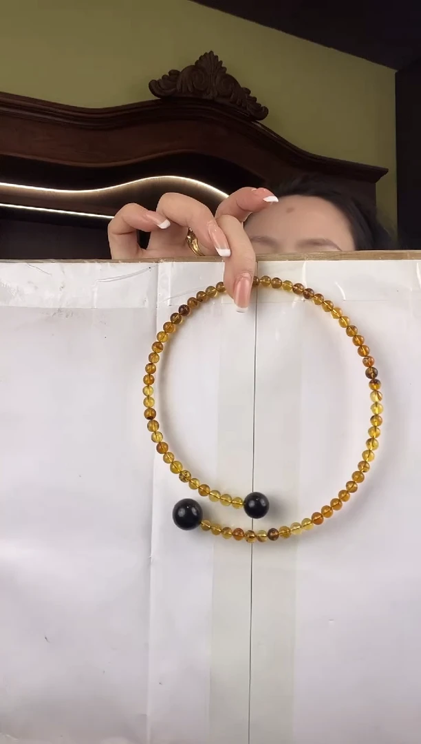 琥珀颈饰未镶嵌多样性发一