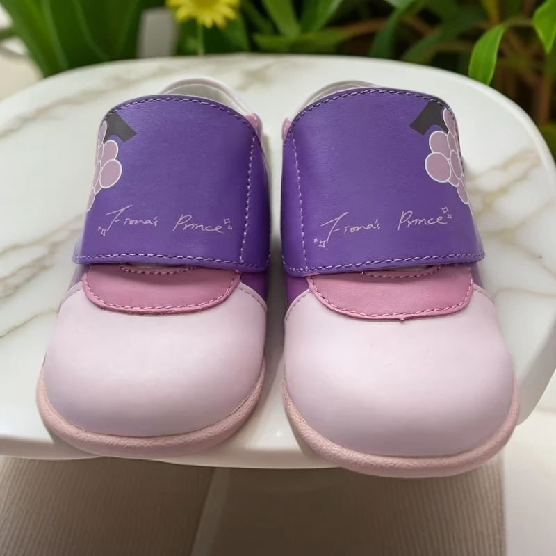 王子 四季女童紫色小葡萄设计可爱潮流有趣鞋 J1-3-050