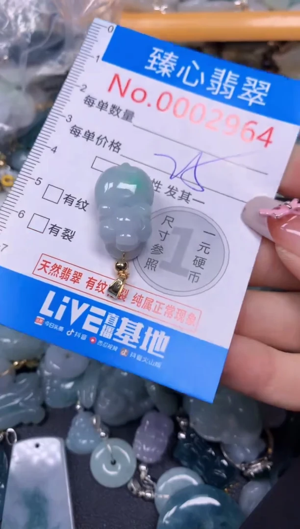 【闪购商品】翡翠颈饰未镶嵌含绳0002964