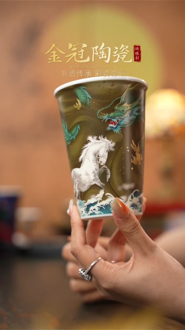 陶瓷青霄白虹· 【可乐杯】