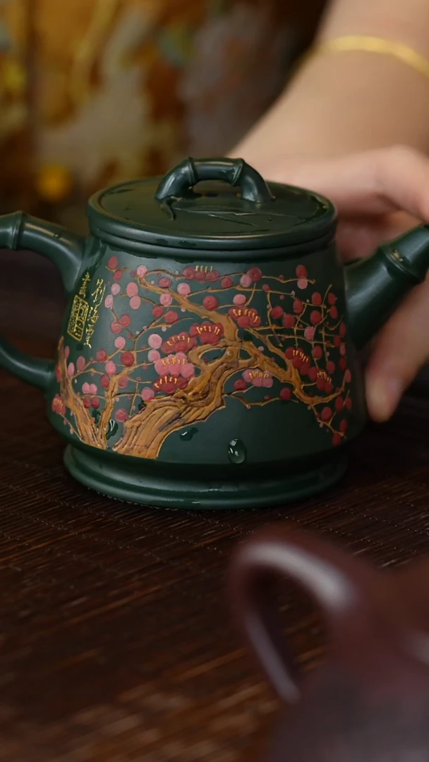 茶壶紫砂宜兴紫砂壶tjx034