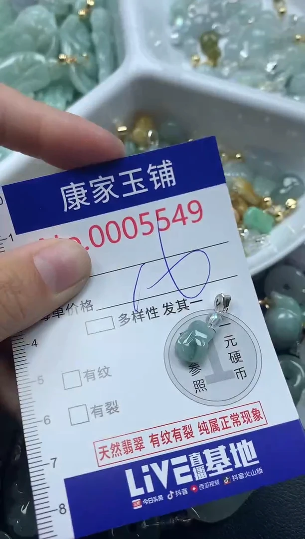 吊坠(不含链)未镶嵌翡翠5549