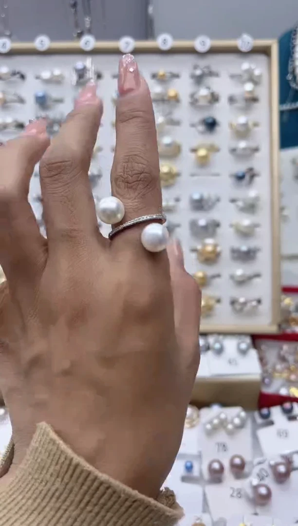 【闪购商品】淡水珍珠戒指合金68