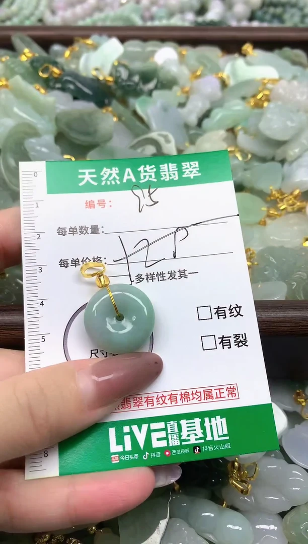 颈饰未镶嵌翡翠纯天然缅甸A货翡翠-95