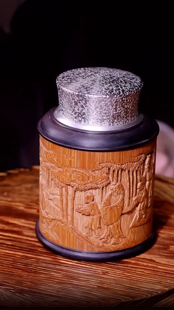 竹雕刻笔筒 截图凭证880