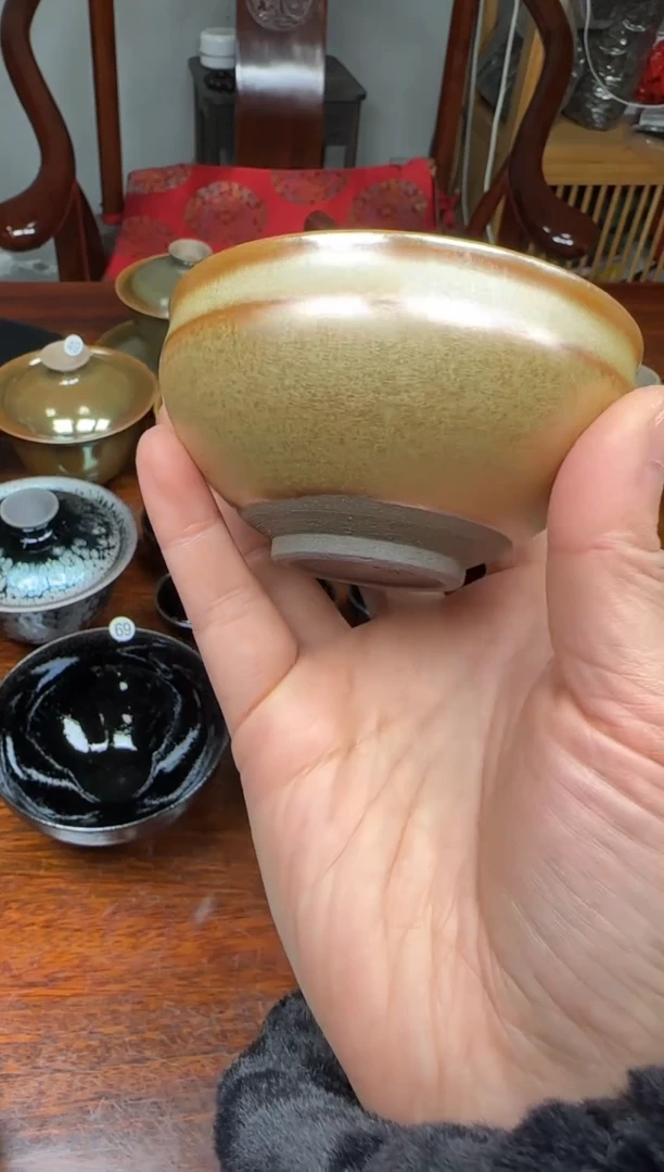 【闪购商品】茶盏75非遗名家罗云和老师柴烧作品