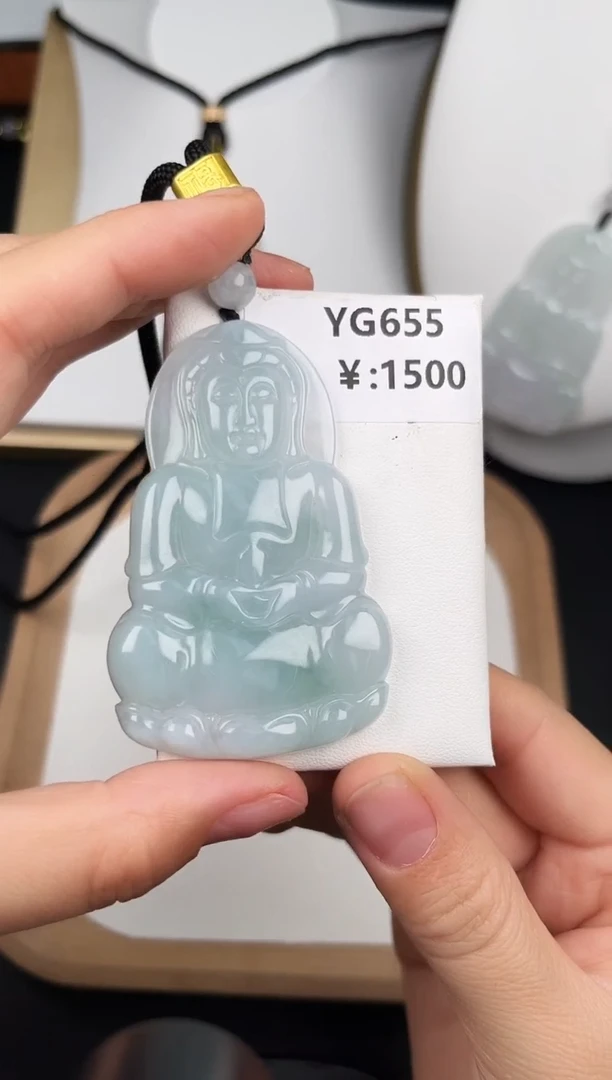颈饰未镶嵌翡翠翡翠YG655孤品观音