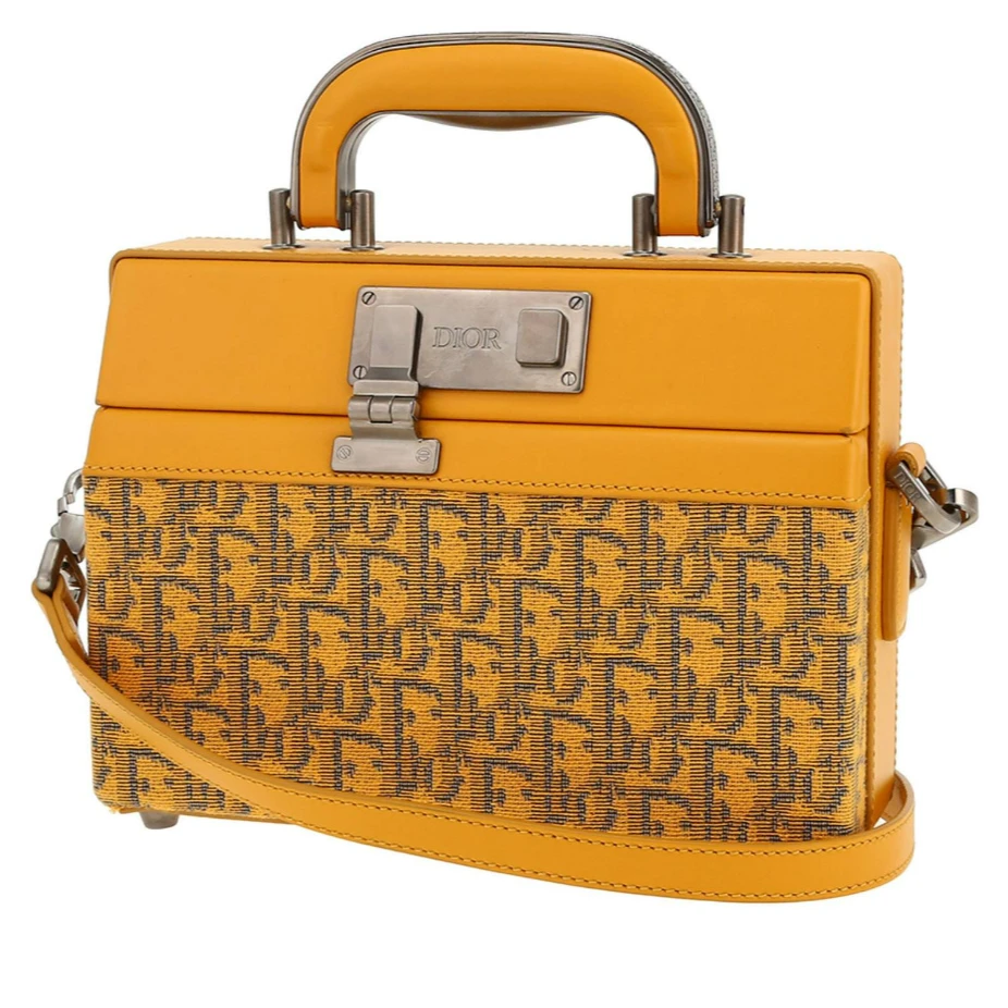 未使用 DIOR/迪奥 【国现 专柜价37000元】硬款手提盒子1LXPO199MCT