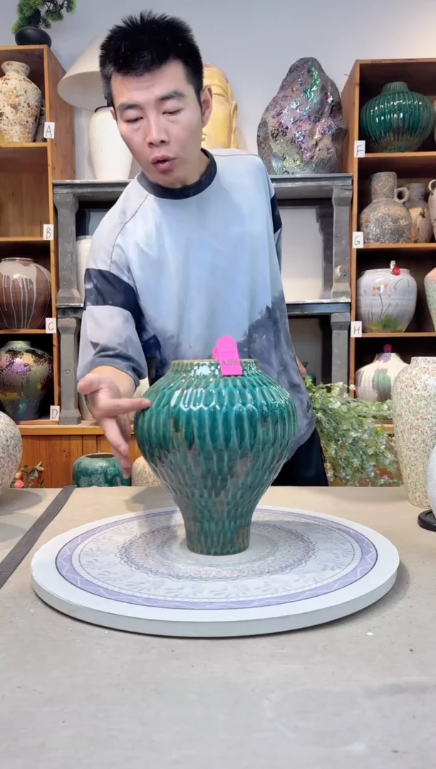 瓶孤品 手工 精品陶瓷花瓶  a258