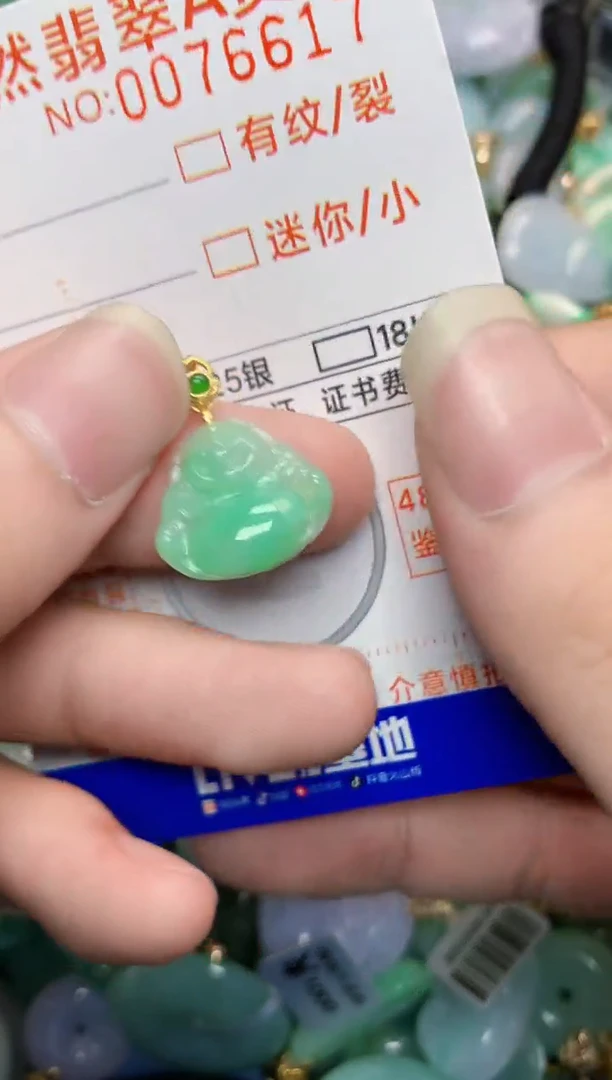 翡翠未镶嵌颈饰        1
