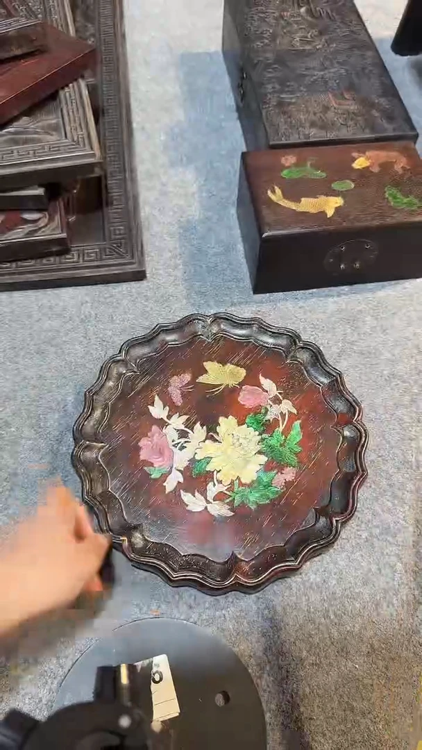 香榧木紫檀拆件雕刻板以直播间实物为准