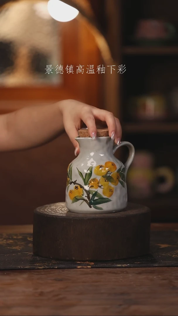 陶瓷景德镇高温釉下手绘陶瓷070