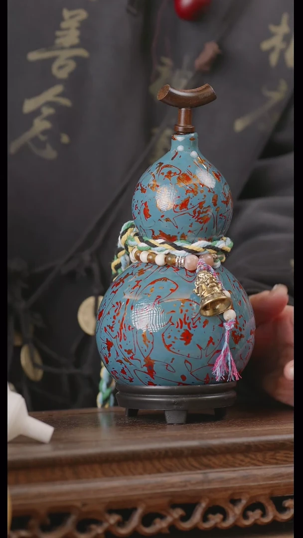 【闪购商品】224号精品天然大漆工艺防渗内胆酒葫芦~