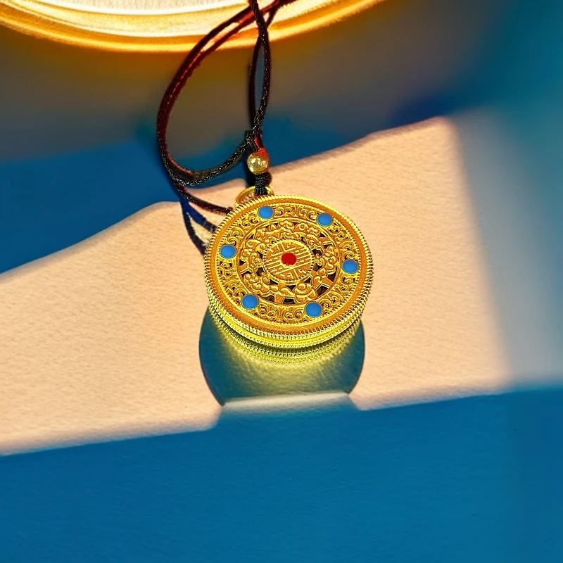 复古五福罗盘包挂件