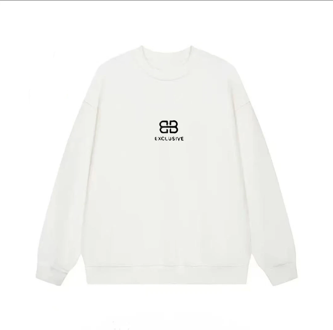 【刺绣工艺】男女情侣款青春设计感情侣INS圆领卫衣-B字母