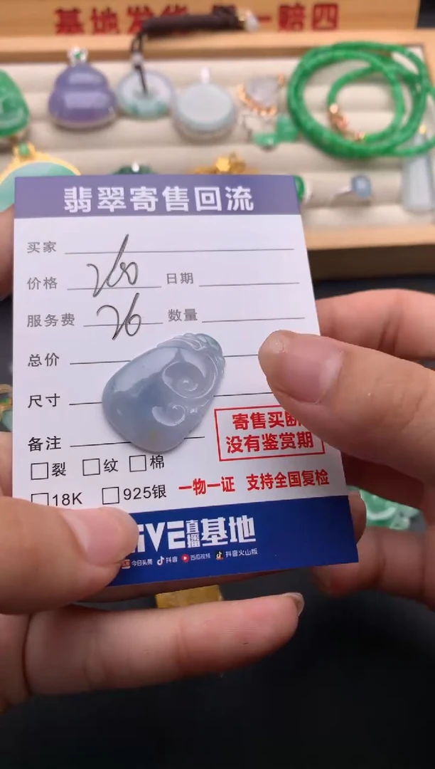 翡翠未镶嵌颈饰10136928