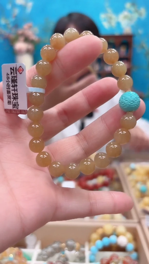 未镶嵌手串和田玉设计款珠串