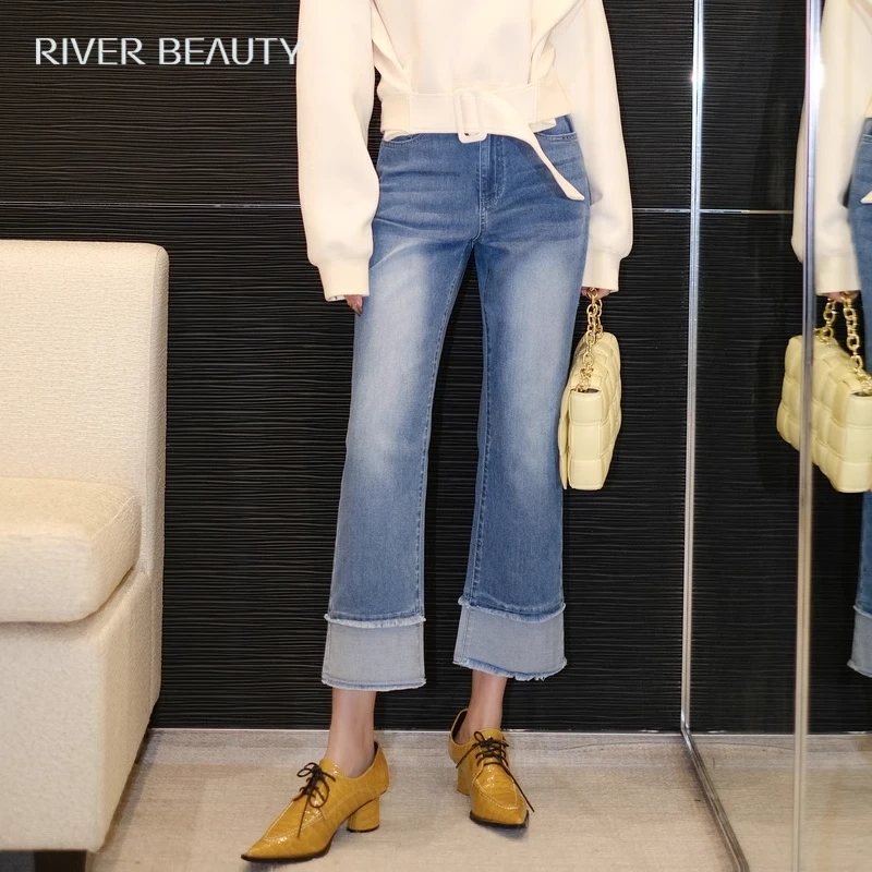 【粉丝专享】RB 新款时尚休闲牛仔直筒长裤水洗百搭 RK22149592