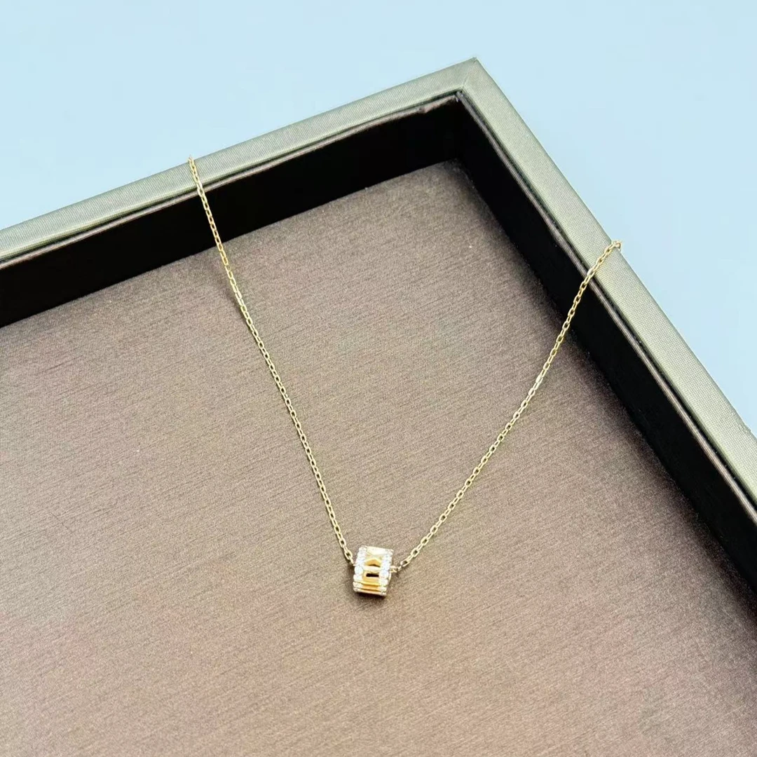 坠链均925银 A377-新款韩系经典时尚项链精致优雅气质锁骨链