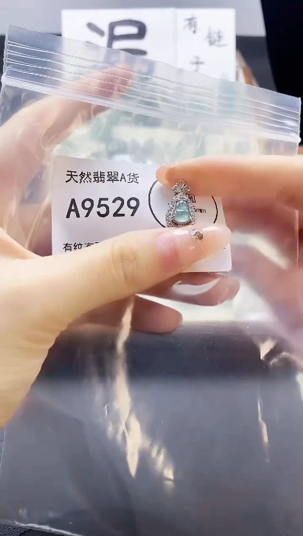 翡翠未镶嵌吊坠(赠链)天然翡翠A货