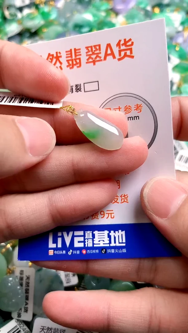 颈饰18K金镶嵌翡翠14004799