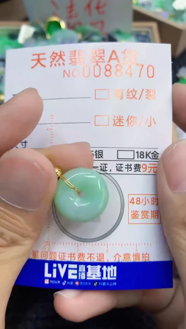 翡翠未镶嵌吊坠(不含链)1