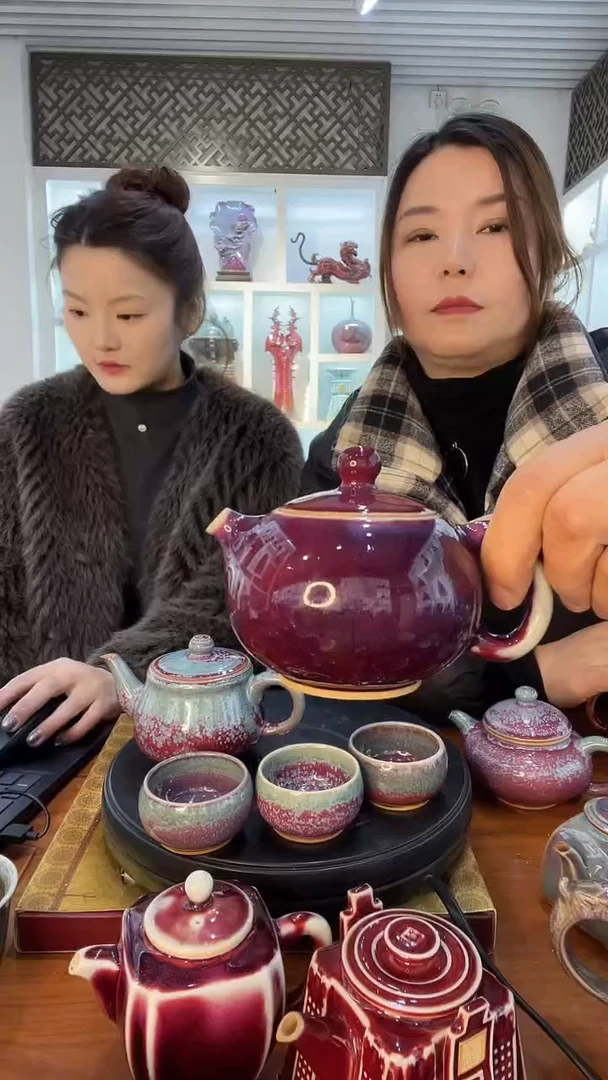 【闪购商品】摆件西施壶 土魂钧瓷