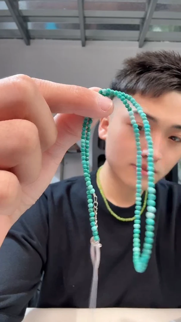 未镶嵌绿松石项链晶8721 约2mm