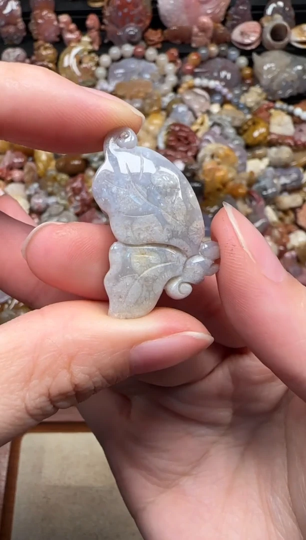 颈饰未镶嵌硅化珊瑚（珊瑚玉）287