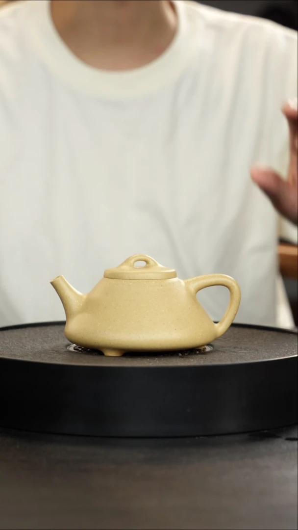 茶壶紫砂大水潭超纯梨皮本绿全手子冶大漏