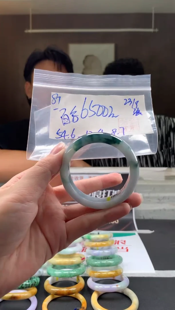未镶嵌手镯翡翠百**语翡翠手镯 下单联系小耳机#87