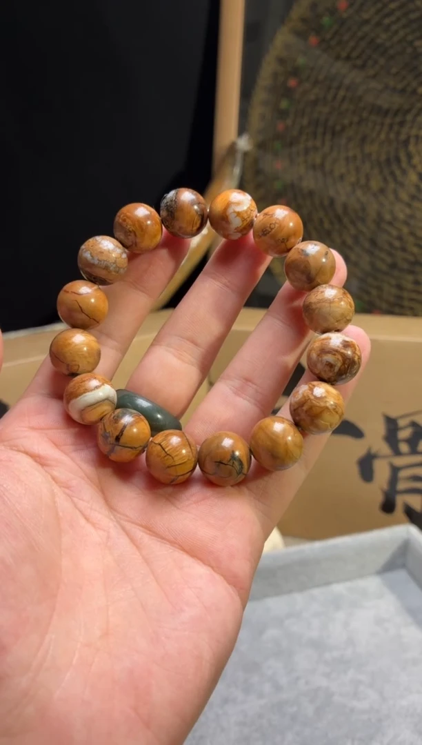 其他猛犸象牙闪购384 猛犸臼齿圆珠单圈 特殊料