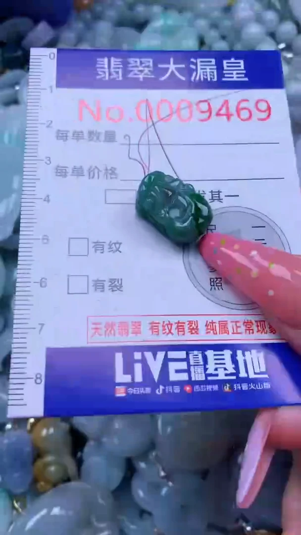 翡翠未镶嵌吊坠(不含链)9469