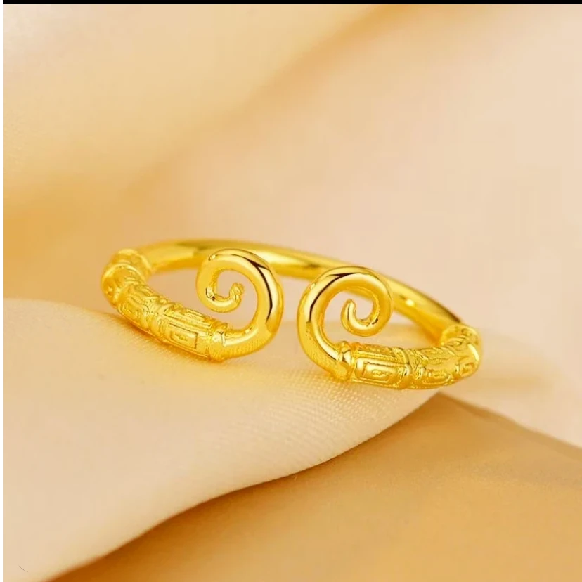 【元旦福利】男女同款精致紧箍咒情侣开口戒指一生