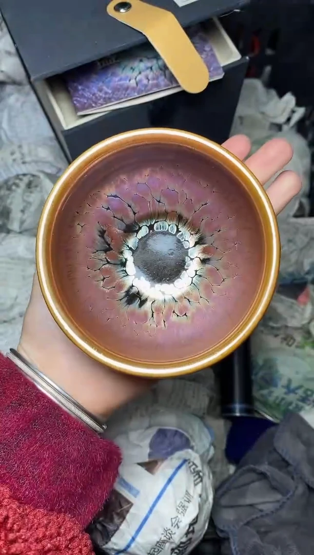 【闪购商品】茶盏金樽 将军 盏三疯建盏茶器