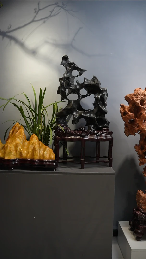 人*书桌花架茶几摆件——北丹石水石