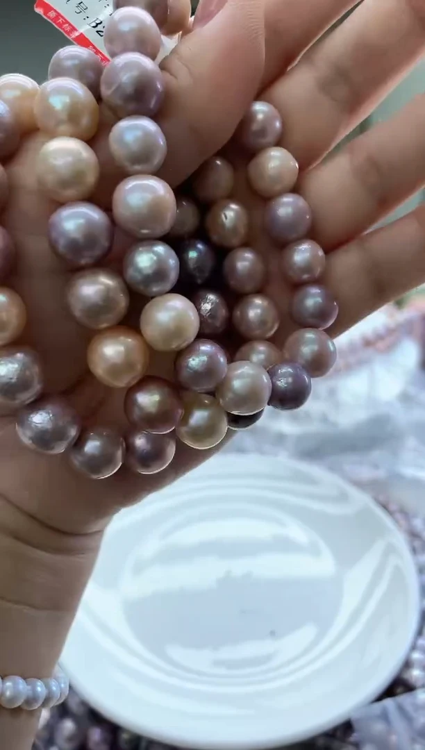 未镶嵌手链淡水珍珠10-11mm糖果手链(多样性发一）