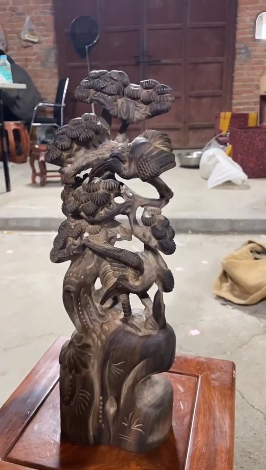 【闪购商品】木木雕潘家大院香木摆件假一赔三