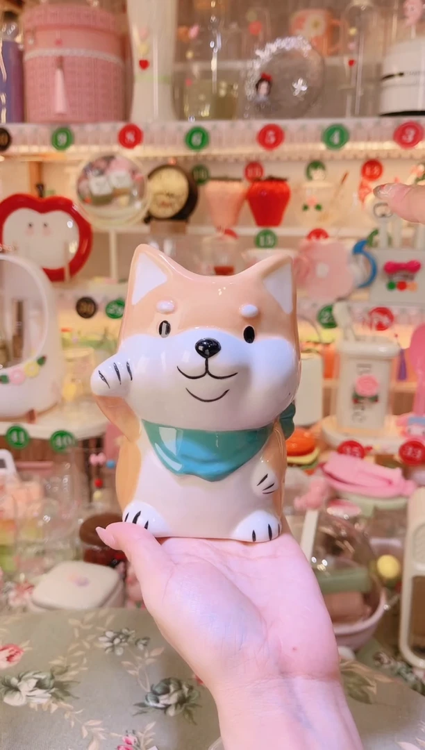 摆件品质好发货快放心拍！柴犬筷子筒