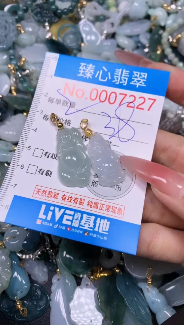 【闪购商品】翡翠颈饰未镶嵌含绳0007227