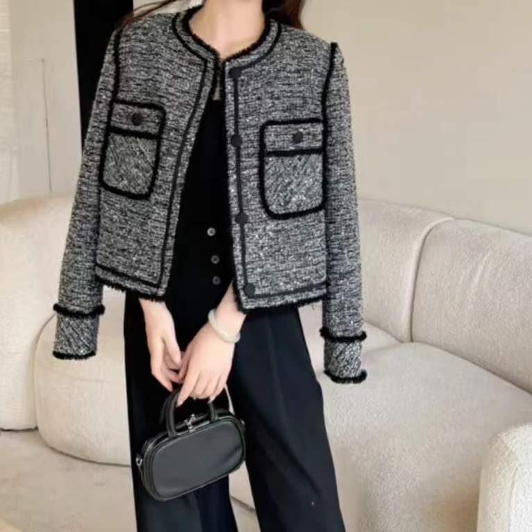 XIE8 小香风显瘦百搭外套5193（加棉）