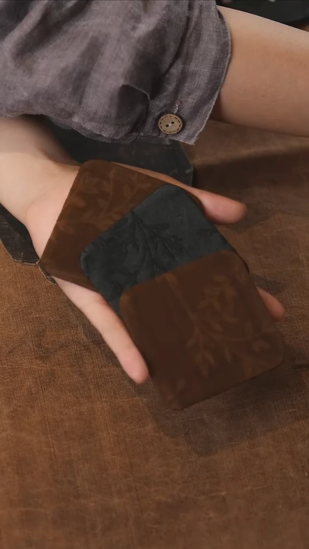 福利树叶纹杯垫3片