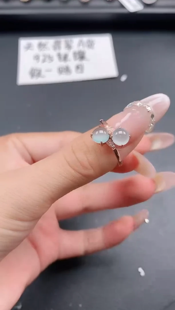 银S925镶嵌戒指翡翠1111