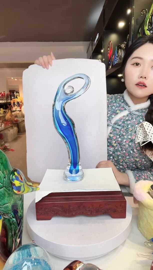 【闪购商品】茶盏琉璃摆件家居摆件