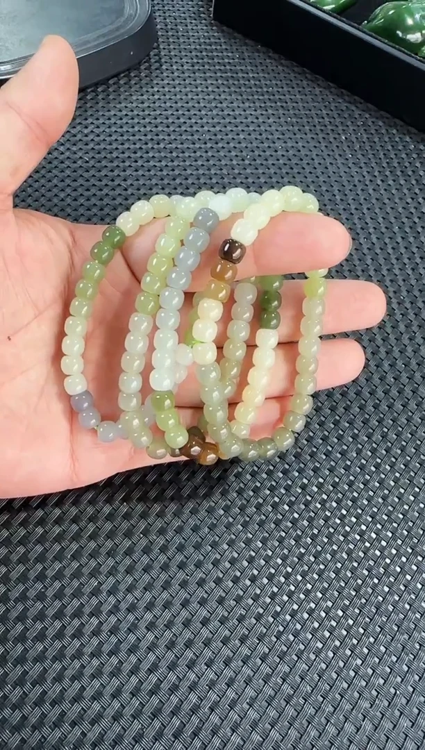 【闪购商品】和田玉手串未镶嵌多样性发一