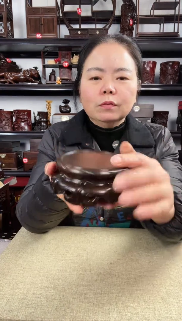 木旋转如意老李红木工艺品