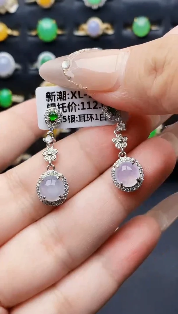 银S925镶嵌戒指翡翠0151