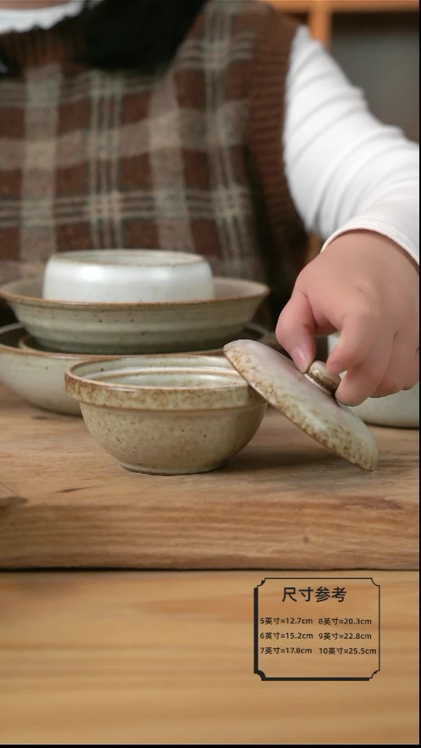 【闪购商品】奶奶系列的带盖子的小炖盅【盖碗