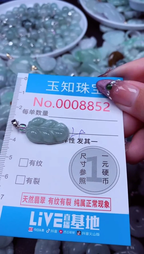 吊坠(不含链)未镶嵌翡翠8852